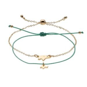LC Elephant Bolo & Slipknot Bracelet Set (2pc Set)
